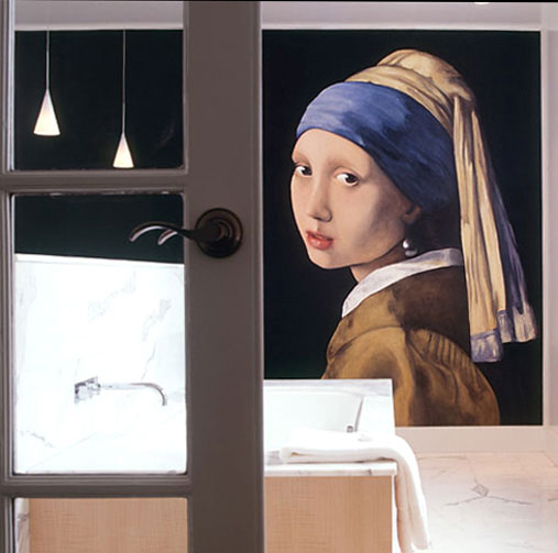 vermeer mural in acrylic